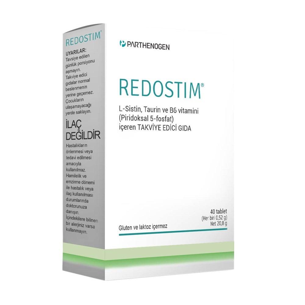 Redostim Dietary Supplement - L-Cystine, Taurine & Vitamin B6 Tablets for Nutritional Support