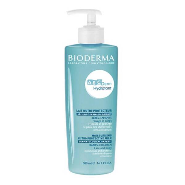 Bioderma Abcderm Hydratant 500ml - Hypoallergenic Baby Moisturizer, Fragrance-Free Skincare for Sensitive Skin