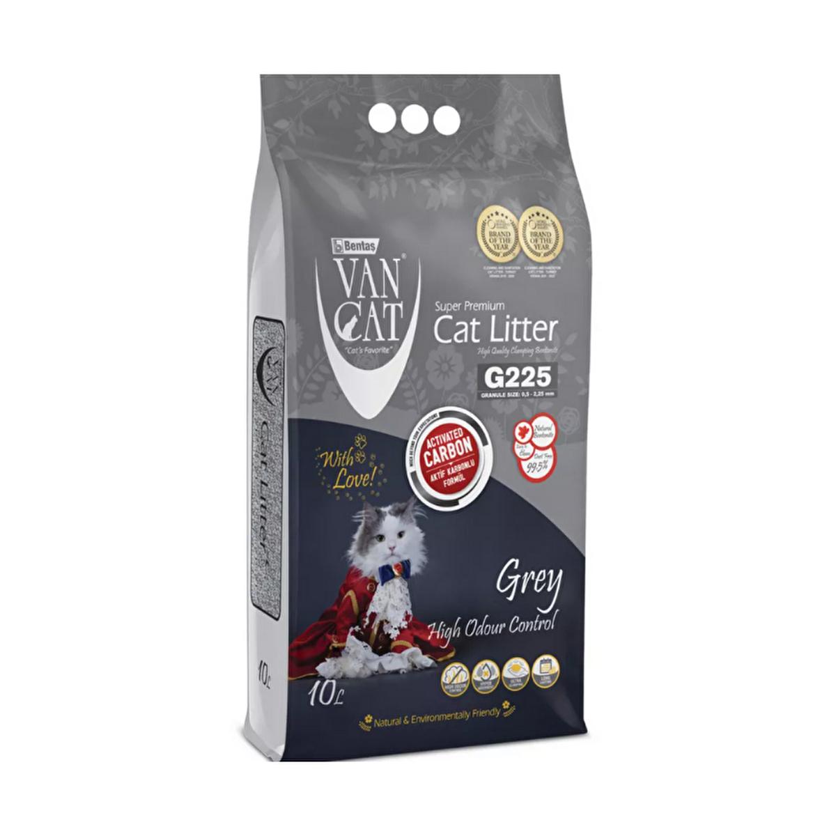 Vancat Activated Carbon Fine Granule Cat Litter: Superior Odor Control, Easy Clean - 10L
