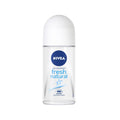 Nivea Fresh Natural Roll-On Deodorant 50 ml - Antiperspirant Protection for Women and Men