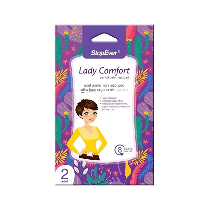 StopEver Lady Comfort Heating Pad for Menstrual Pain Relief | 8 Hour Use