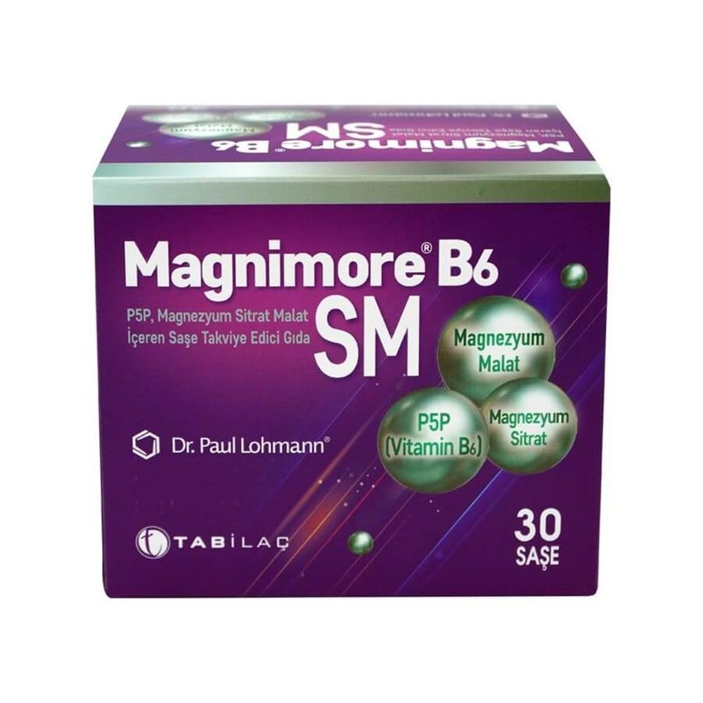 Magnimore B6: Vitamin B6 & Magnesium Supplement - 30 Sachets for Enhanced Energy, Muscle Support & Electrolyte Balance