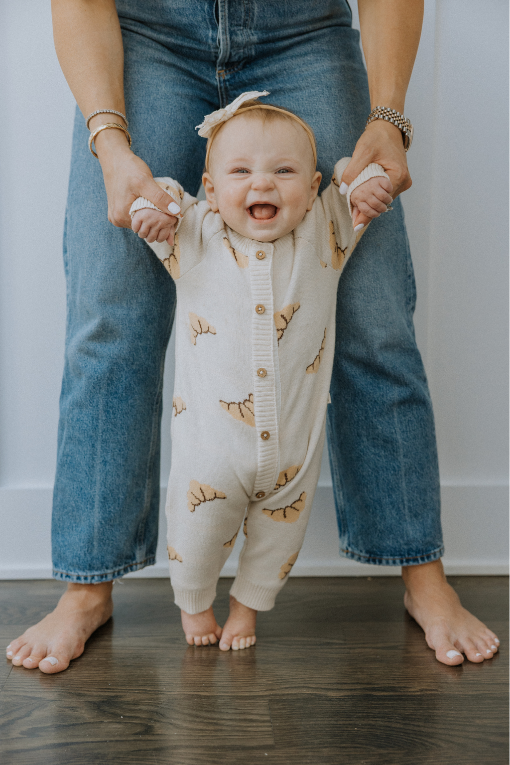 Dear Hayden Croissant Romper — lifestyle context