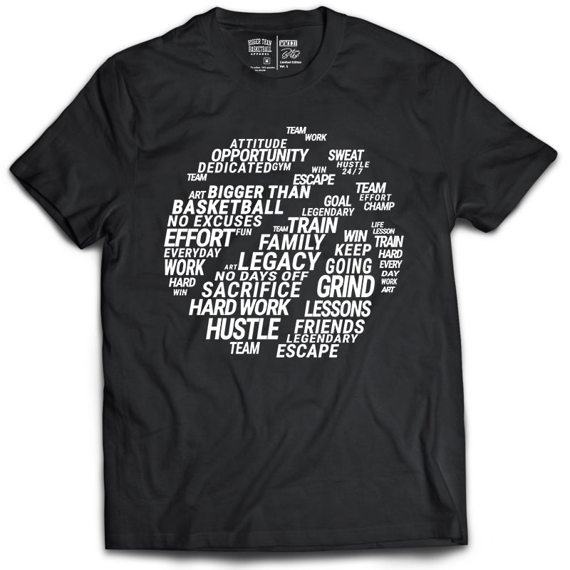 Bigger Than Basketball Basketball is Everything - T-Shirt - Black — main product shot