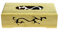 Spun Bamboo Bamboo Tissue Box — side view