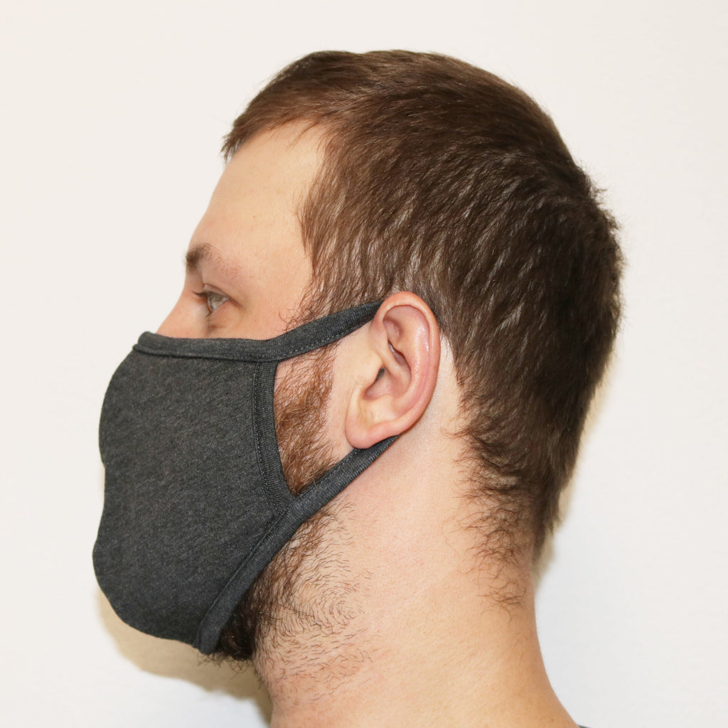 Spun Bamboo Bamboo X Large Triple Layer Breathable Face Mask - Natural, Silky Soft, Ultra Comfortable — detail close-up
