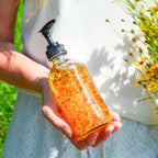 Pretty farm girl Bare Flower Natural Fragrance Free Body Oil - Best for Sensitive Skin — back view