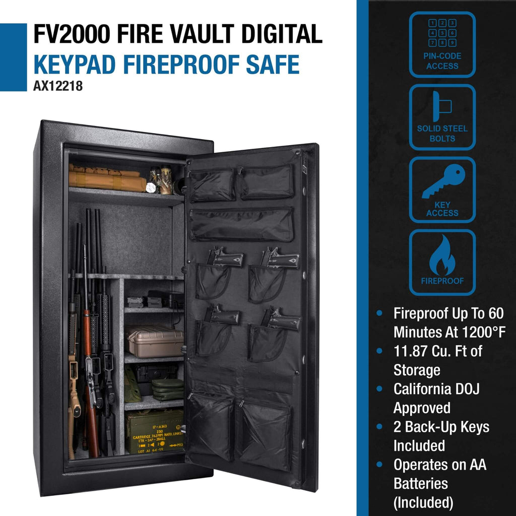 Barska 1.87 CF Heavy-Duty Extra-Large Industrial Steel Fireproof Safe Vault With Digital Keypad (SAK63810) – SAKSBY WHOLESALE