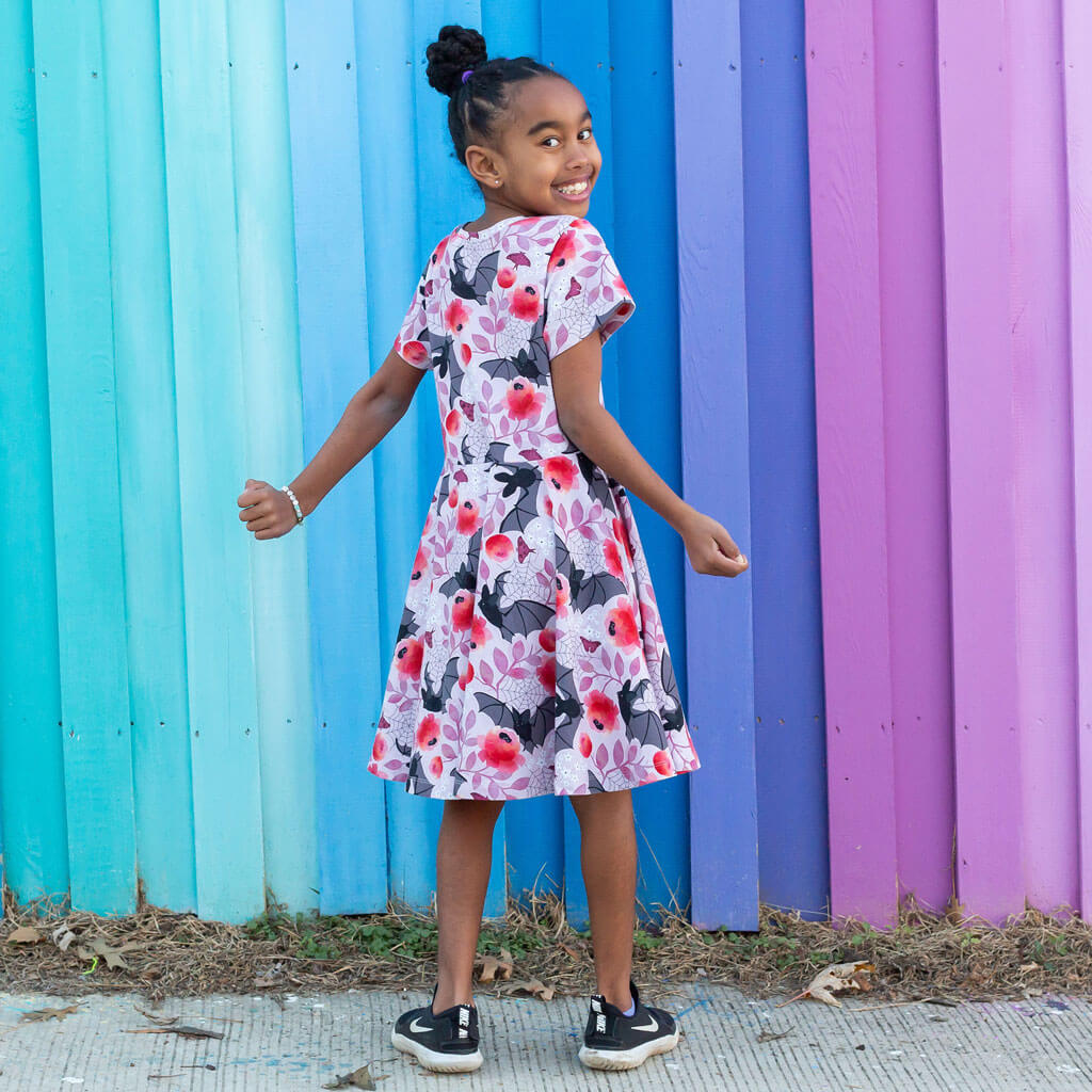 Princess Awesome & Boy Wonder Bats Super Twirler Dress with Pockets — dresses category context