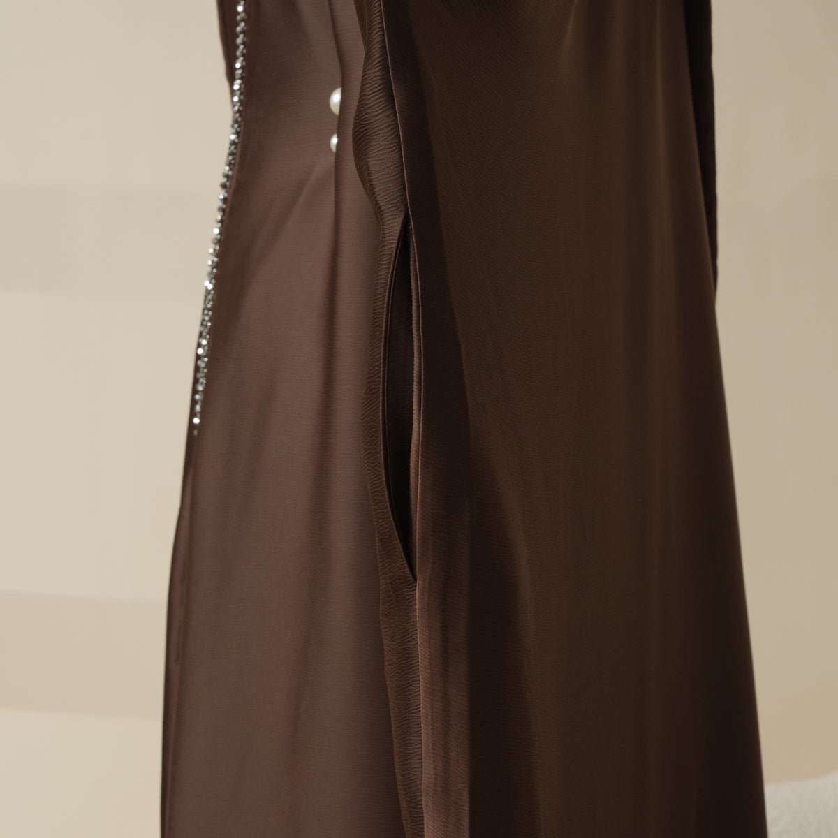Mariam's Collection Batwing Abaya With Matching Hijab | Batwing Sleeve Abaya (MA041) — flat-lay composition