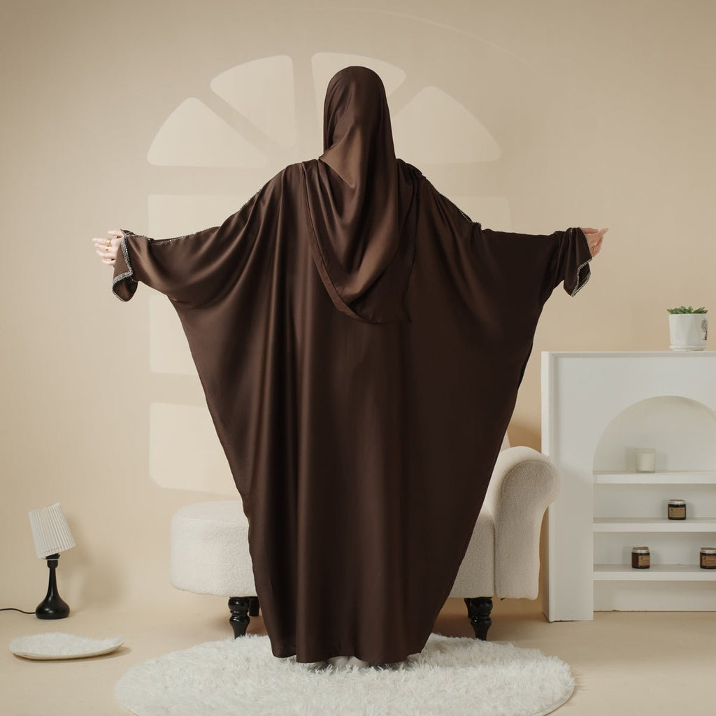 Mariam's Collection Batwing Abaya With Matching Hijab | Batwing Sleeve Abaya (MA041) — main product shot