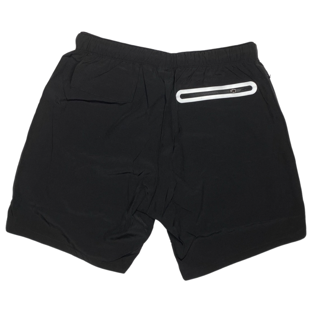 BLACKOUT BARBELL Men's Pro Short (Black) — detail and construction