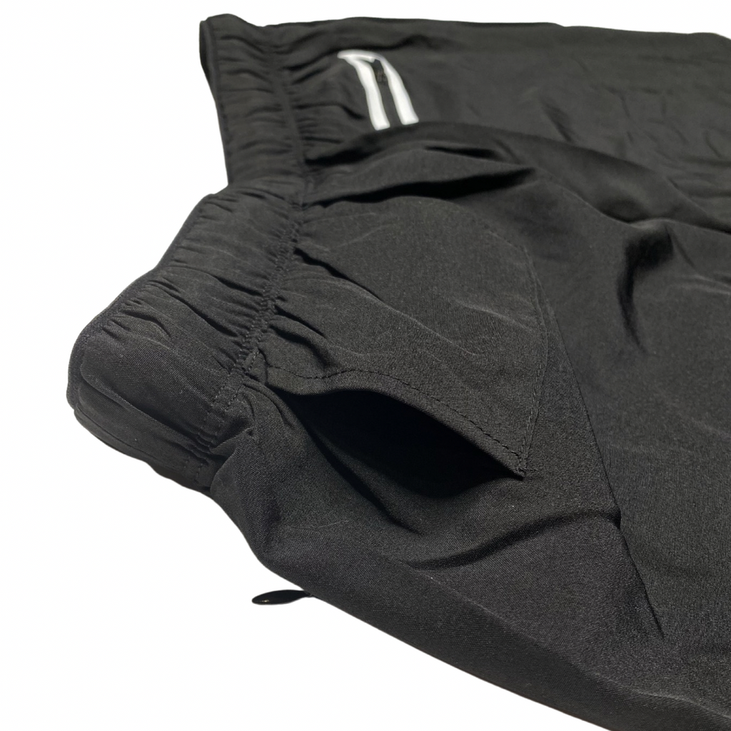 BLACKOUT BARBELL Men's Pro Short (Black) — lifestyle context