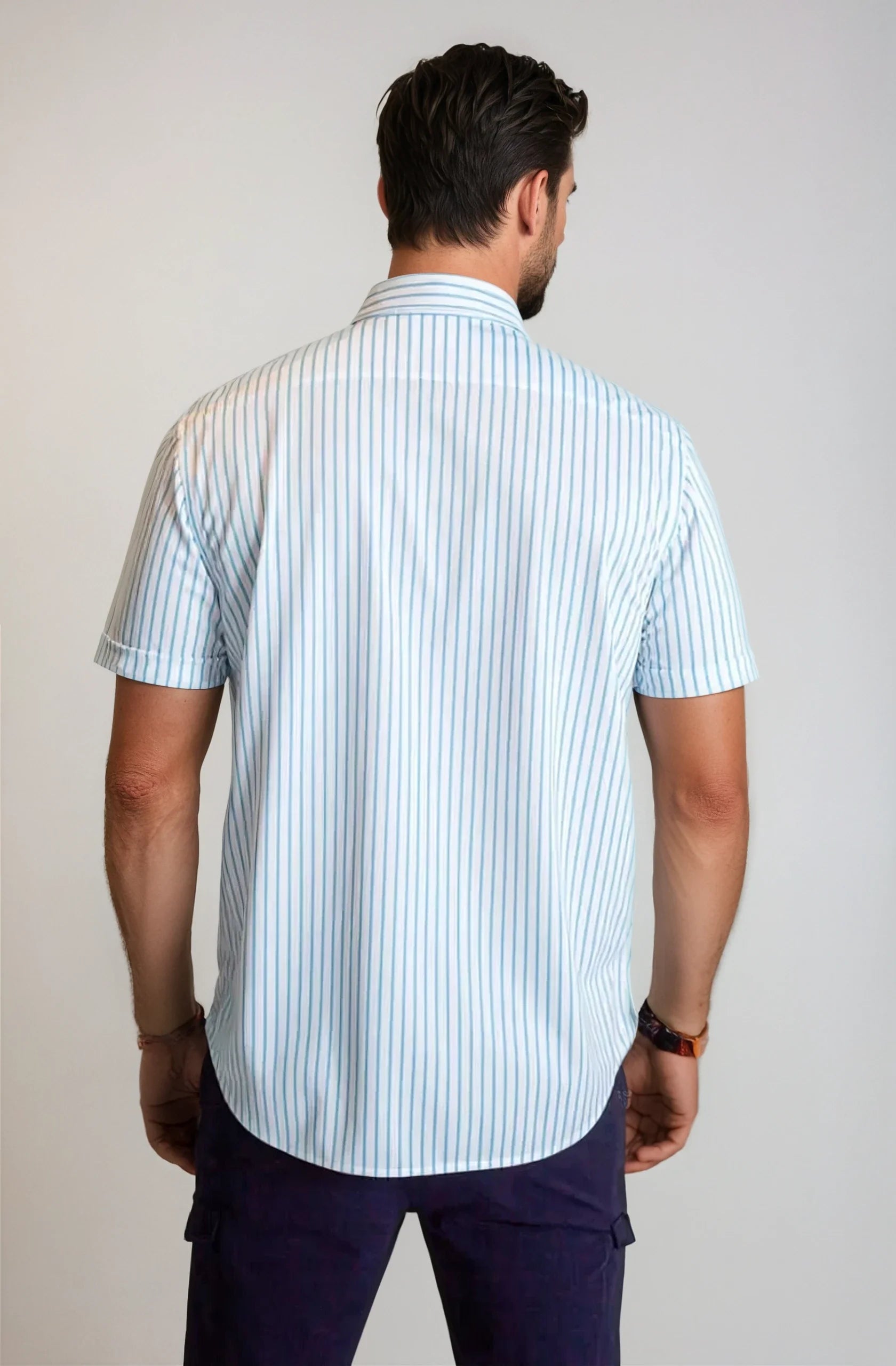 Buki Corsica Stripe Short Sleeve Tech Shirt — alternative angle