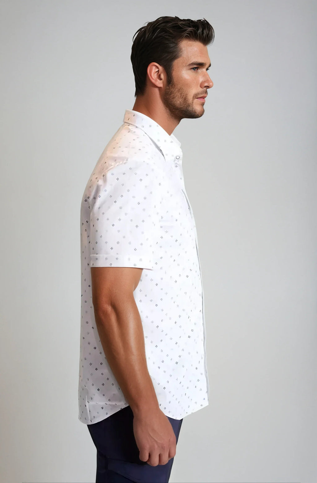 Buki Newport Ditsy Short Sleeve Tech Shirt — back view