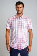 Buki Carnaby Plaid Short Sleeve Tech Shirt — main product shot