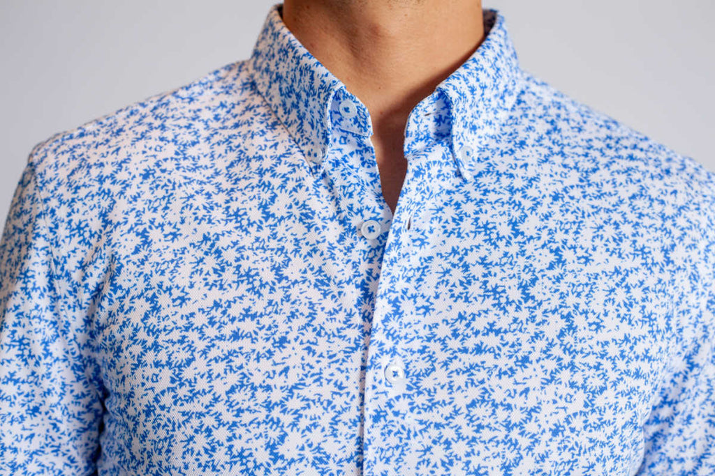 Buki Five-O Floral Short Sleeve Tech Shirt — alternative angle