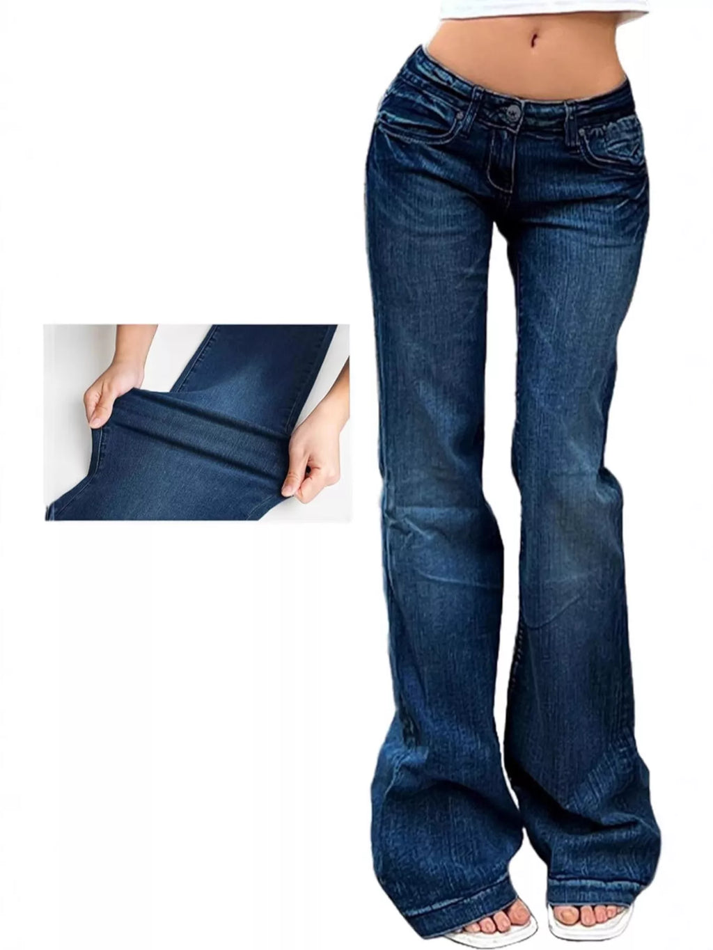 Low Rise Flare Jeans