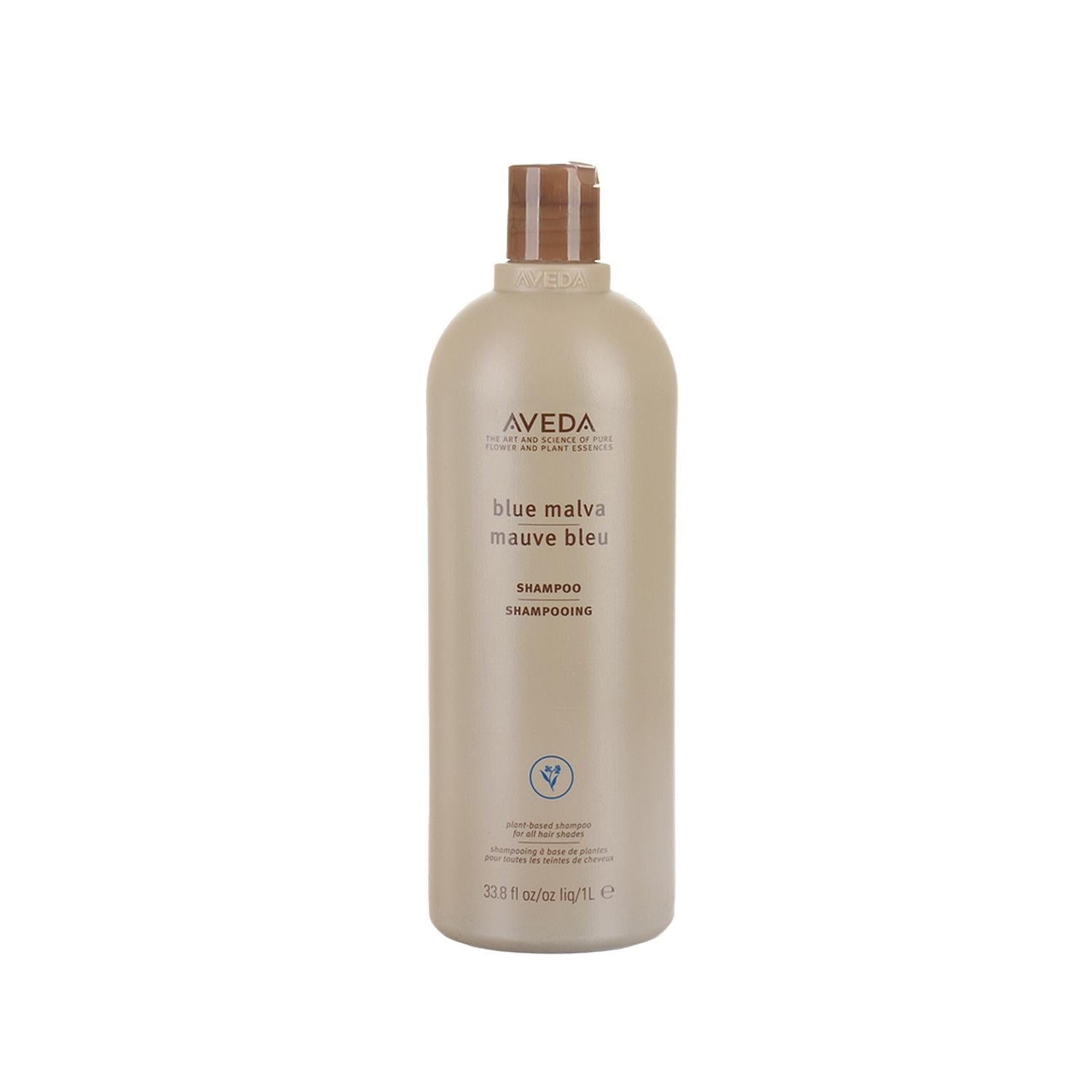 Aveda Blue Malva Color Enhance Shampoo for Color-Treated Hair - 1000ml Large Volume, Natural Ingredients, Enhances Blue/Purple Tones