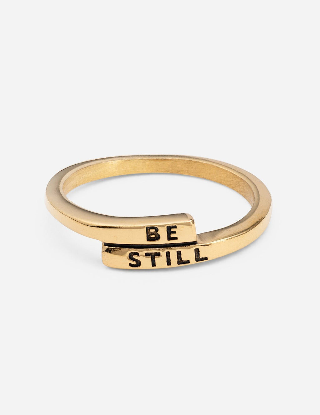 Elevated Faith Be Still Ring — main product shot