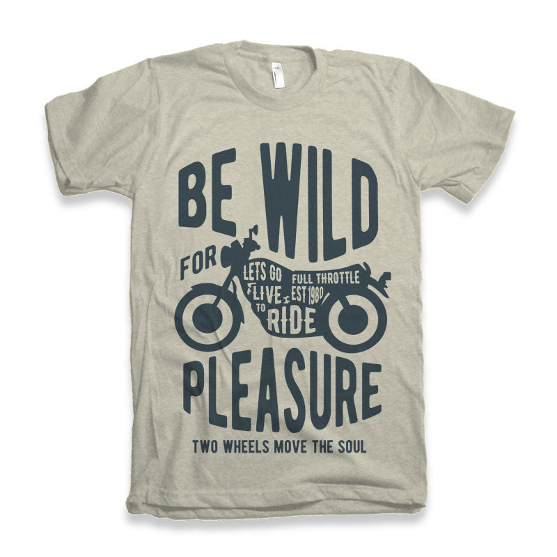 Spun Bamboo Be Wild Men's Bamboo Viscose/Organic Cotton Short Sleeve Graphic T-Shirt — detail close-up