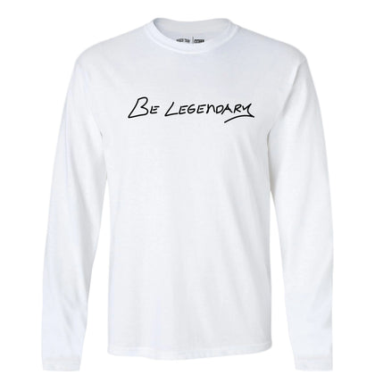 Bigger Than Basketball Be Legendary - Long Sleeve - White — main product shot