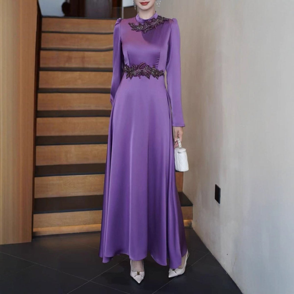Beaded Embellished Maxi Dress(MS365)
