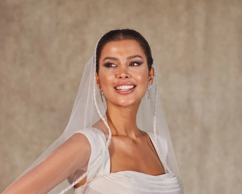 Bridal Shower Pearl Veil- D257 – Bridal Port, view 9