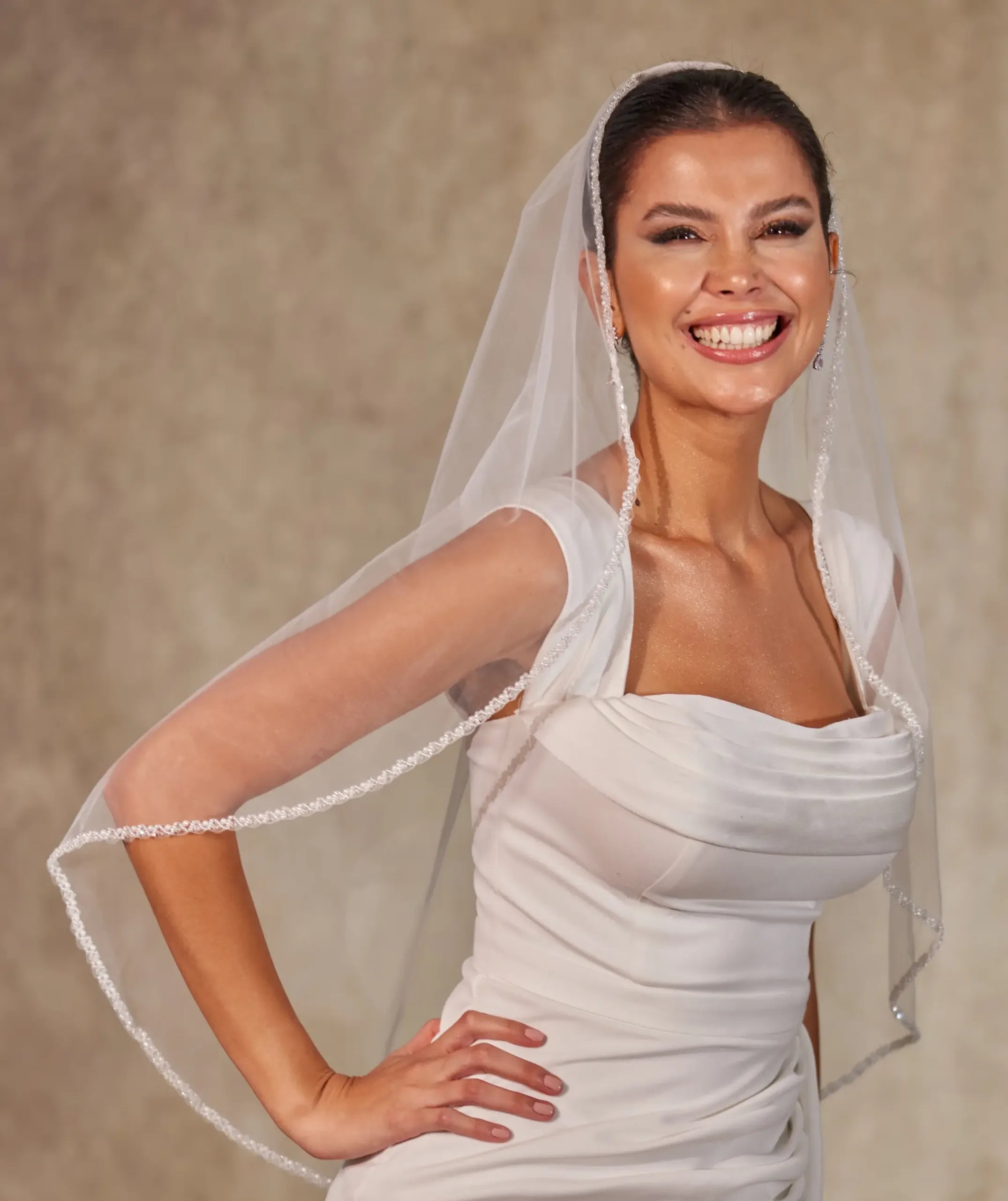 Bridal Shower Pearl Veil- D257 – Bridal Port