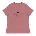 Darn Good Yarn “Begin to Weave” Women’s Relaxed Fit T-Shirt – Designed by Nicole Snow — main product shot