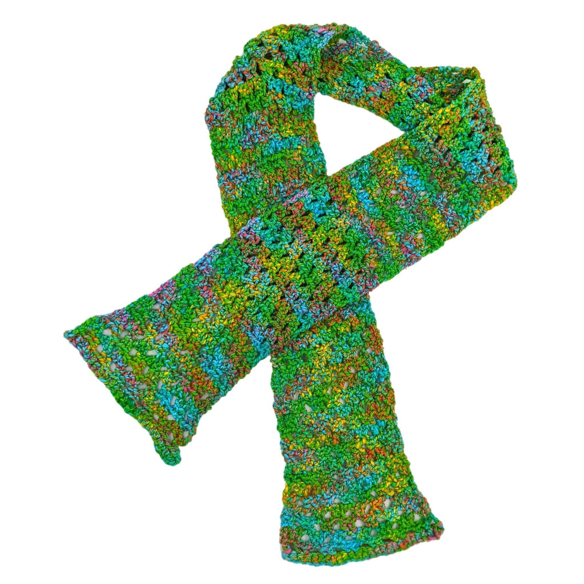 Darn Good Yarn Darn Good Yarn Beginner Scarf - Knitting & Crochet Kit — lifestyle worn / used context