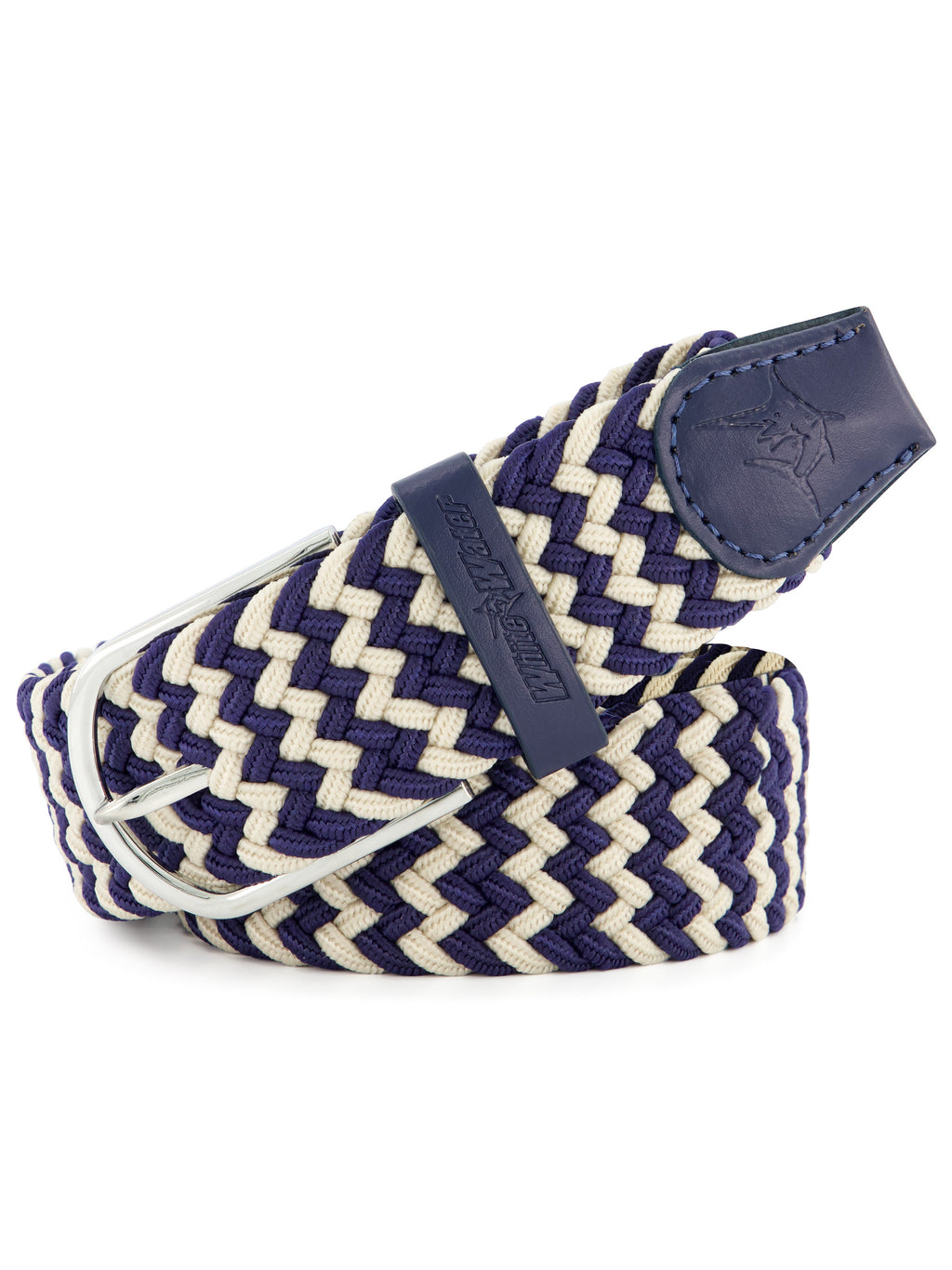 White Water Life Waterline Braided Belt — main product shot
