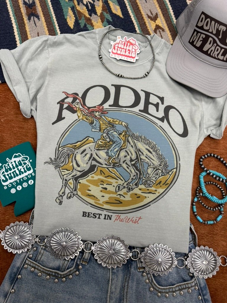 Wild Junkie Best In The West Rodeo Graphic Tee — main product shot