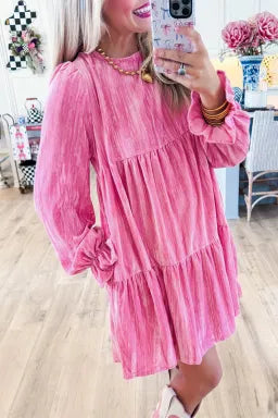 Pretty Little Patriot Pretty Little Patriot Nashville Cutie Pink Velvet Dress — product category context