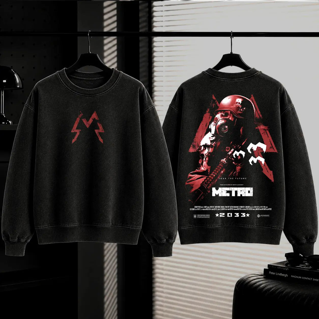 Metro 2033 Post-Apocalyptic Gaming Apparel – Retro Washed Graphic Oversized T-Shirt, Tank Top, Sweatshirt, Hoodie Vintage Streetwear