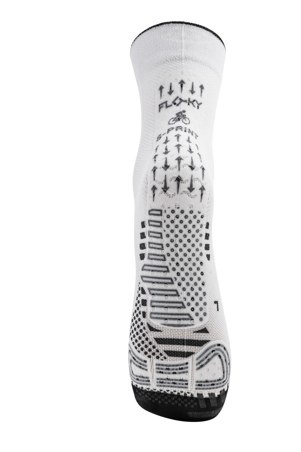 Floky US S-PRINT Sock — Floky US branding close-up