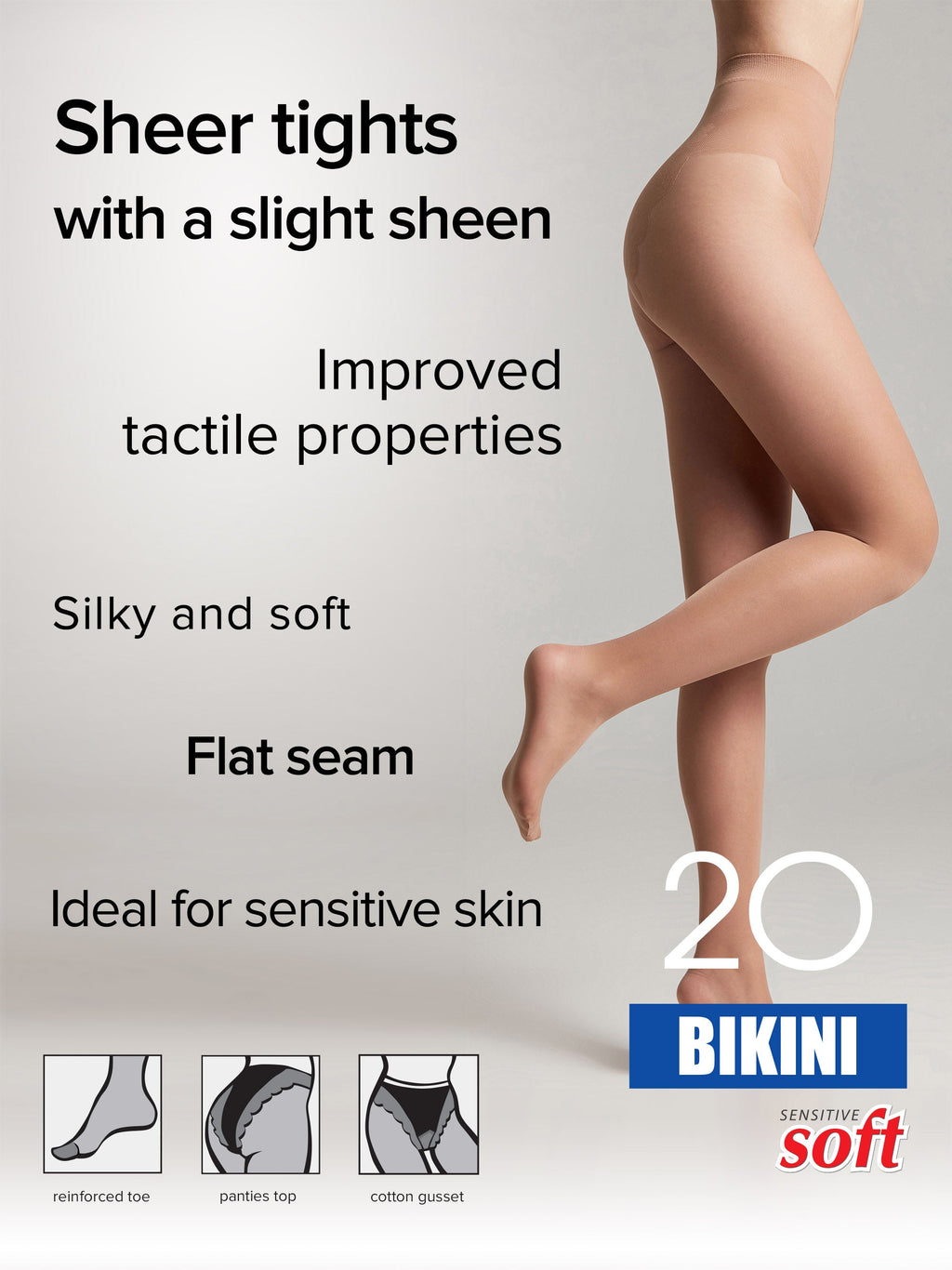 TheRanok.com Tights Conte Bikini 20 Den - Ajour Top — comparison shot