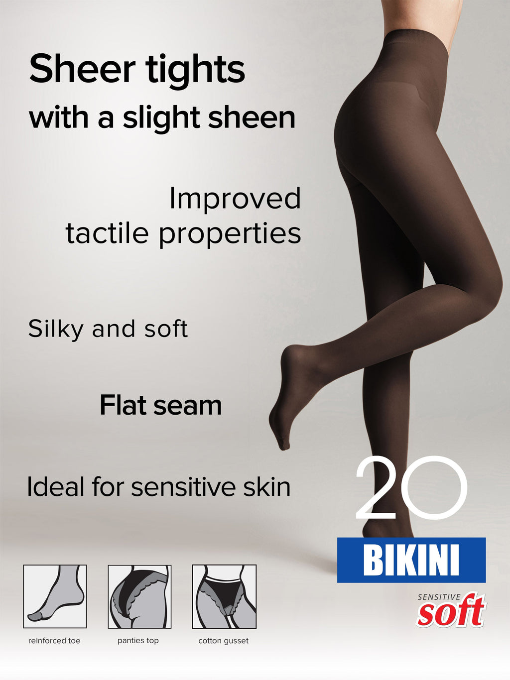 TheRanok.com Tights Conte Bikini 20 Den - Ajour Top — detail close-up