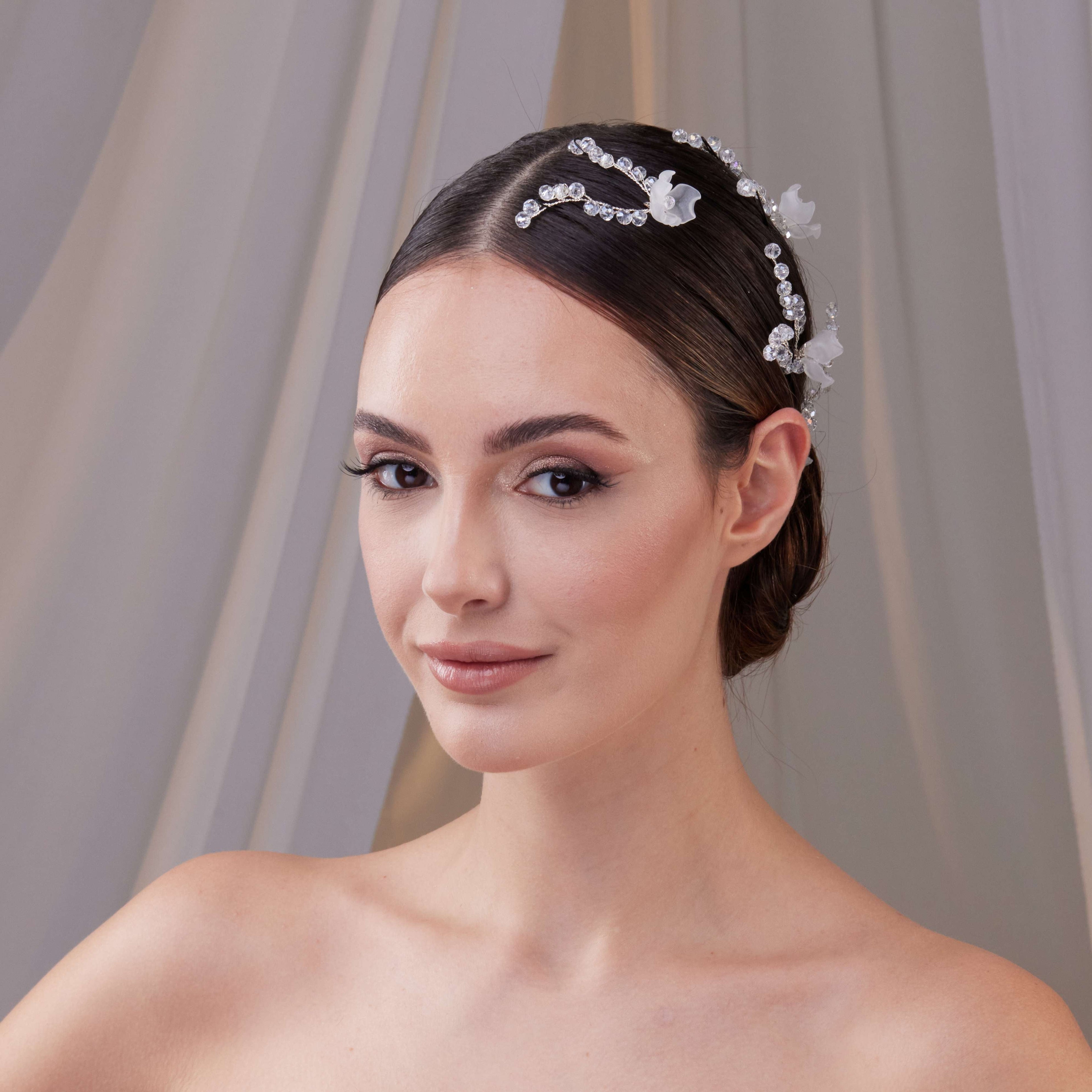 Set of Resin Flower Wedding Hair Pins – Bridal Port, view 2