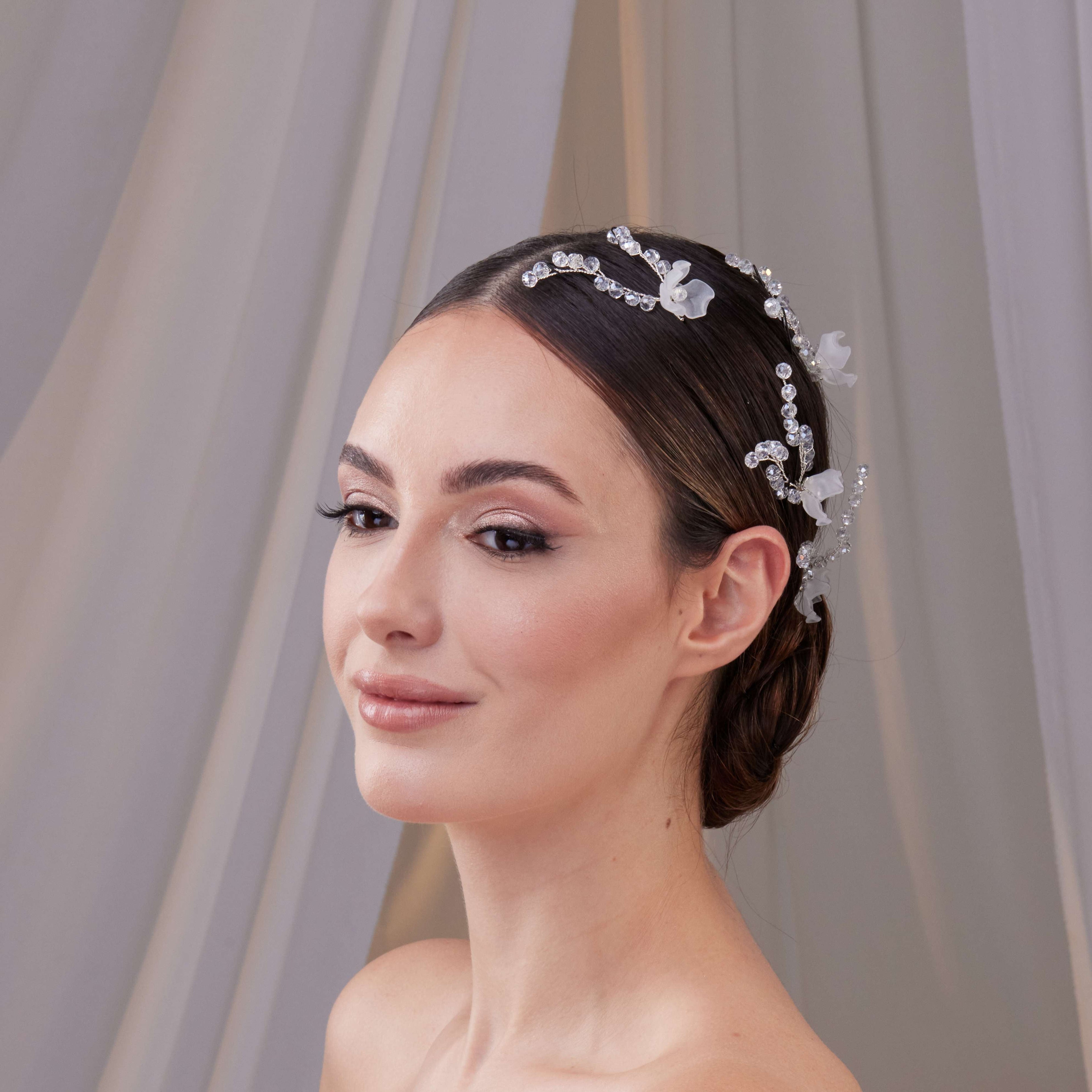 Set of Resin Flower Wedding Hair Pins – Bridal Port, view 3