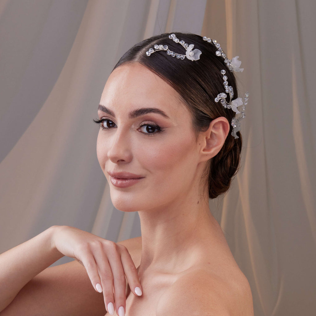 Set of Resin Flower Wedding Hair Pins – Bridal Port, view 5