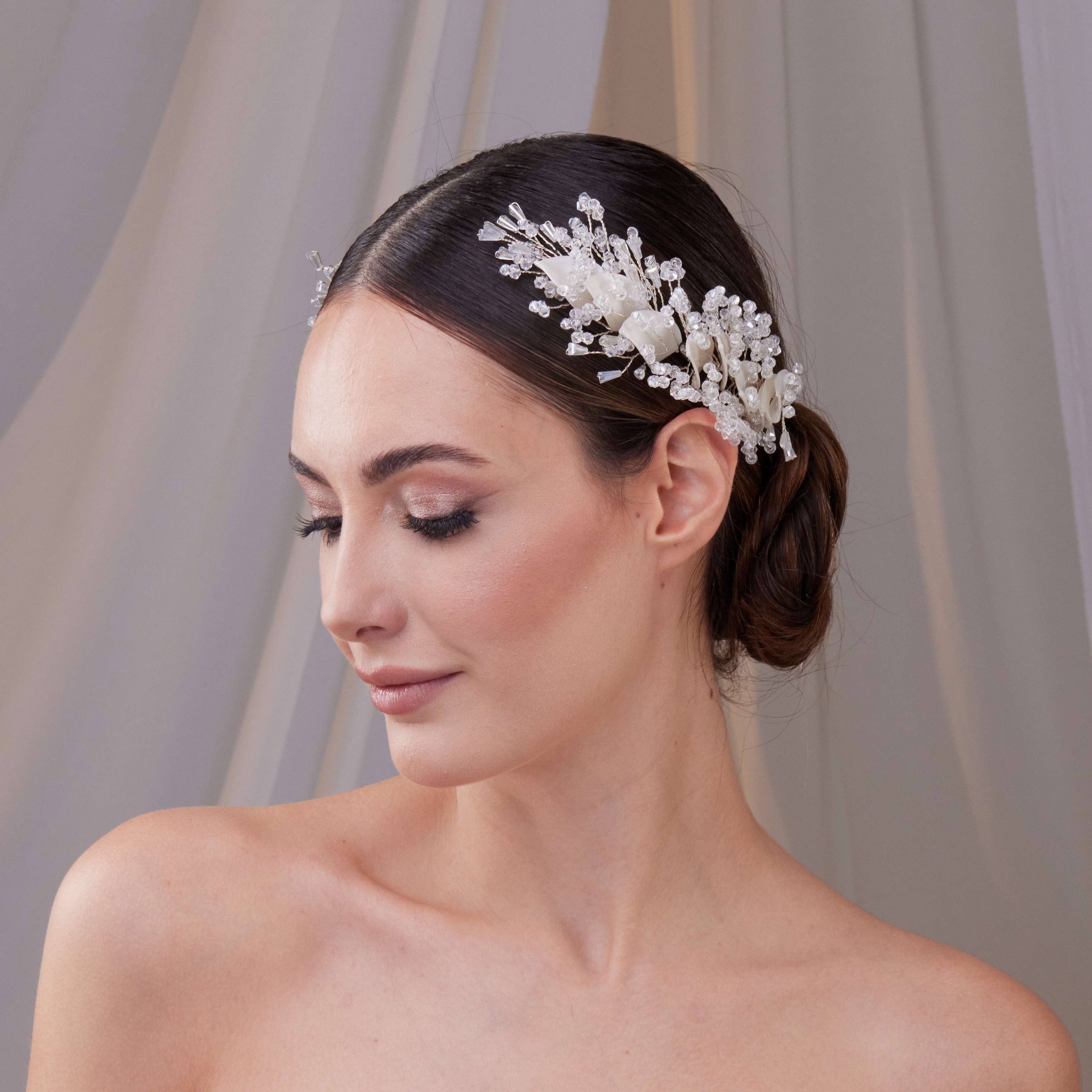 Set of Two Resin Flower Hair Vines – Bridal Port