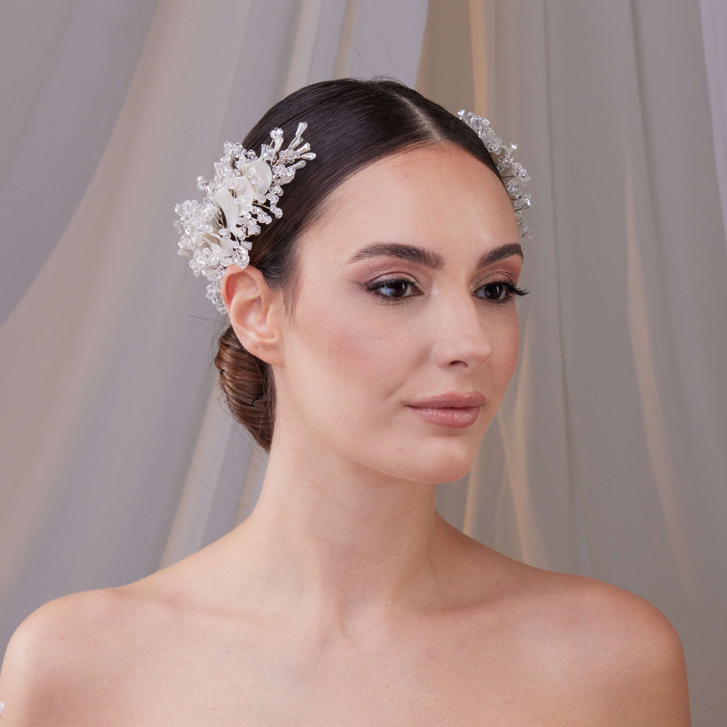 Set of Two Resin Flower Hair Vines – Bridal Port, view 5