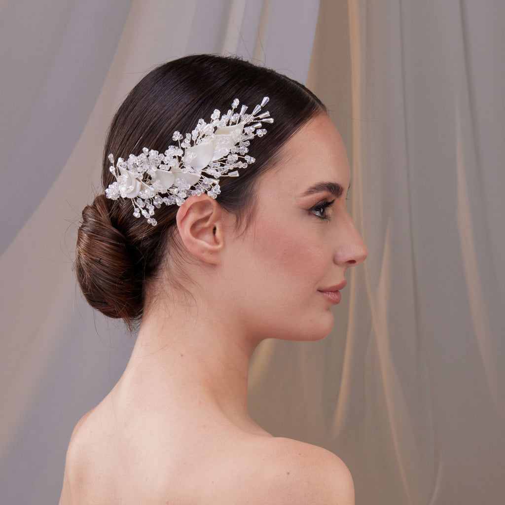 Set of Two Resin Flower Hair Vines – Bridal Port, view 7