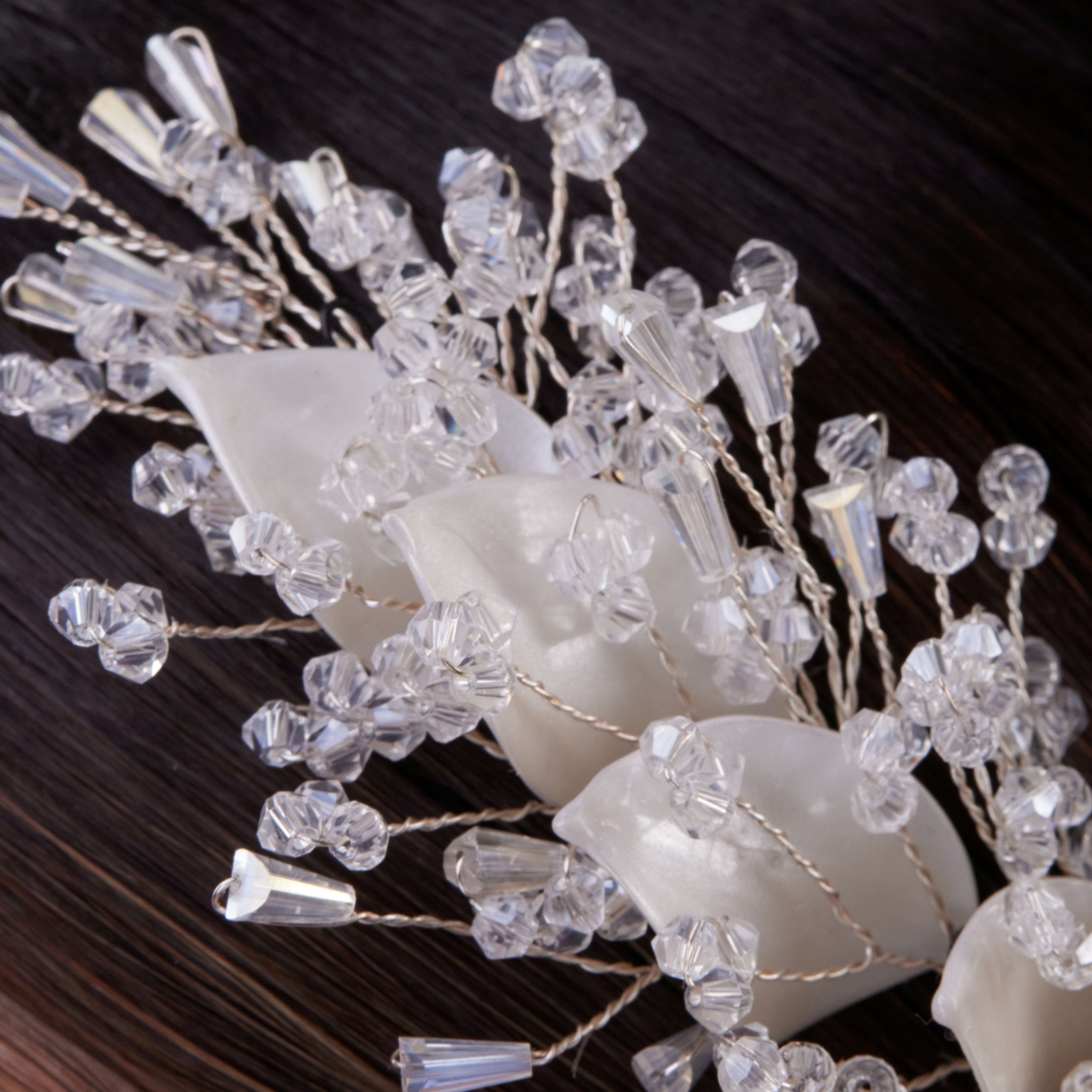 Set of Two Resin Flower Hair Vines – Bridal Port, view 4