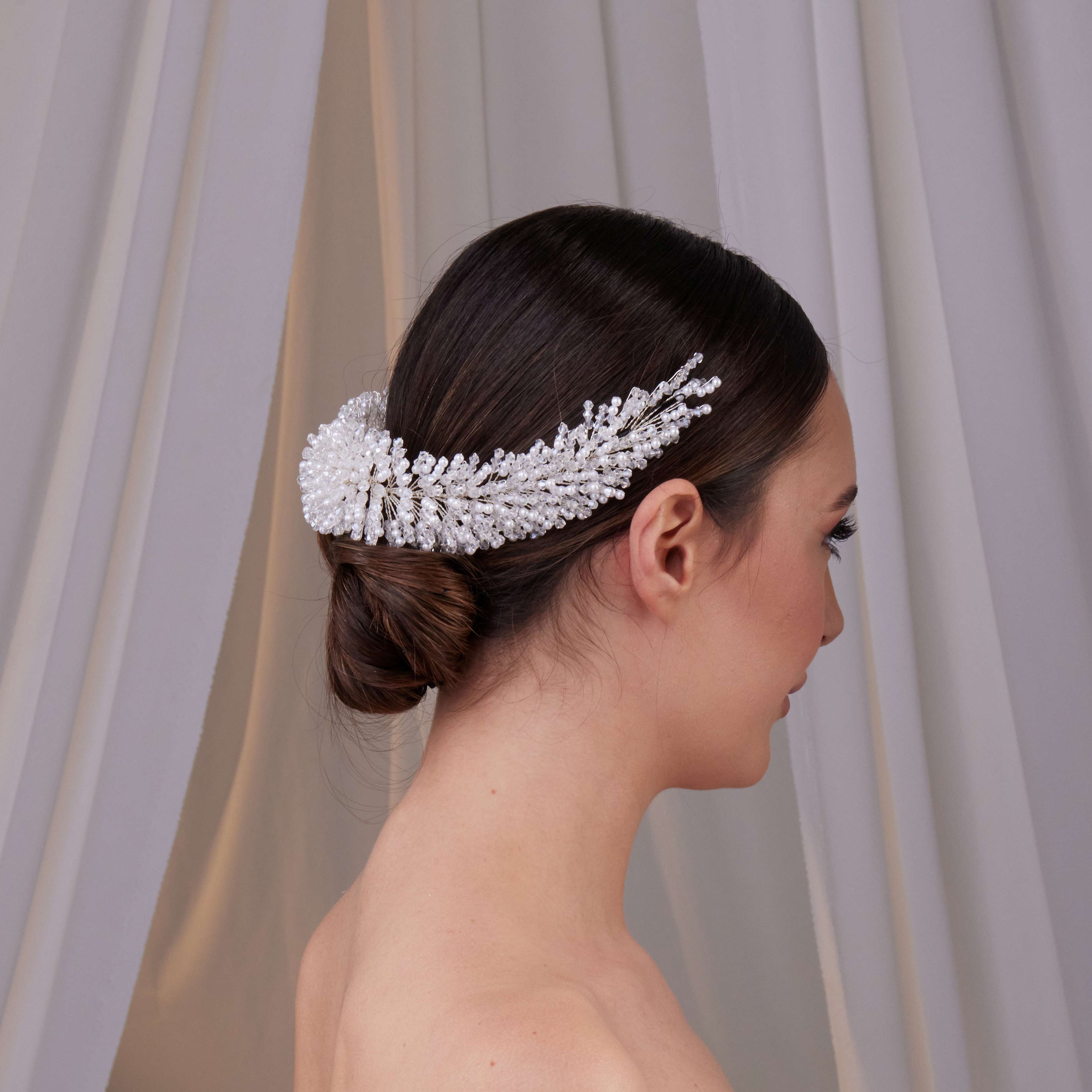 Pearl Bridal Hair Band – Bridal Port, view 3
