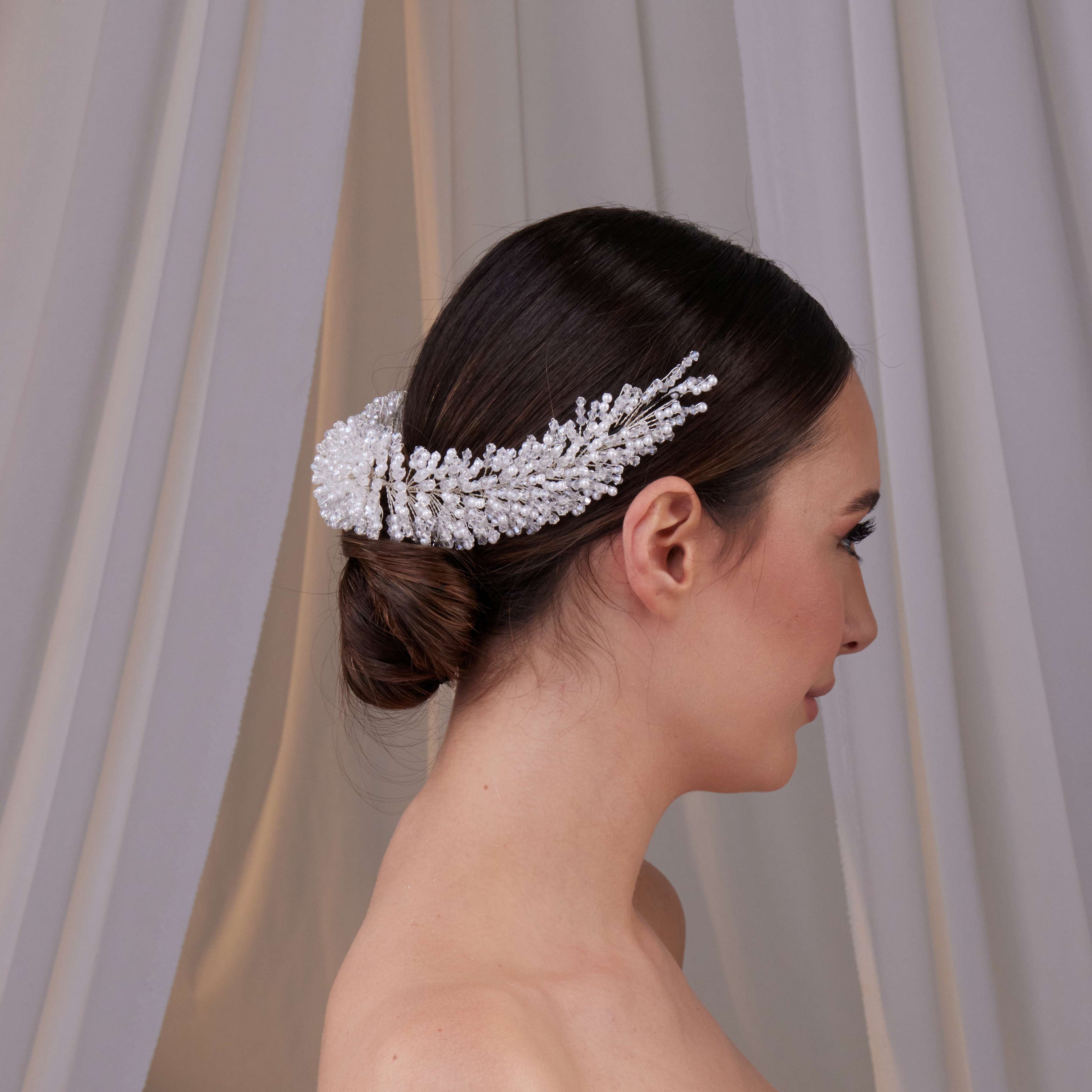 Pearl Bridal Hair Band – Bridal Port, view 5