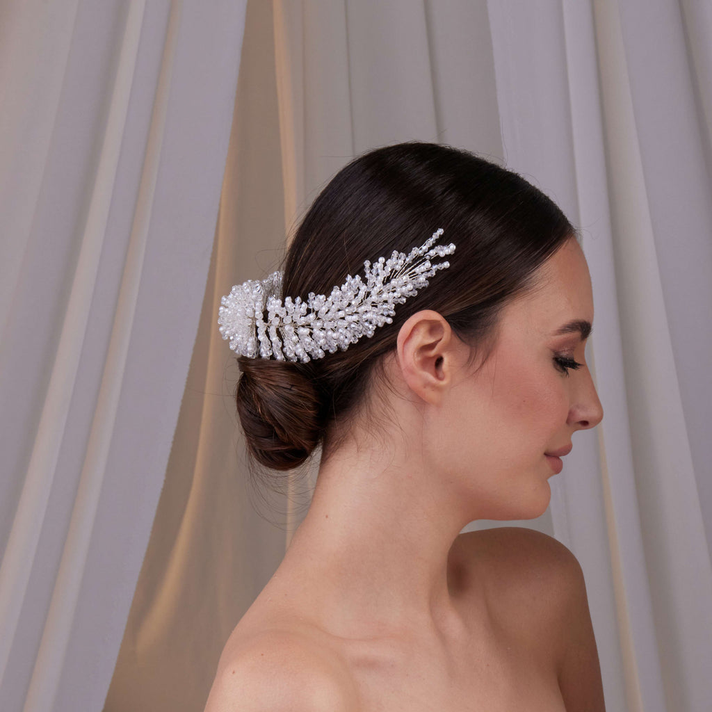Pearl Bridal Hair Band – Bridal Port, view 6