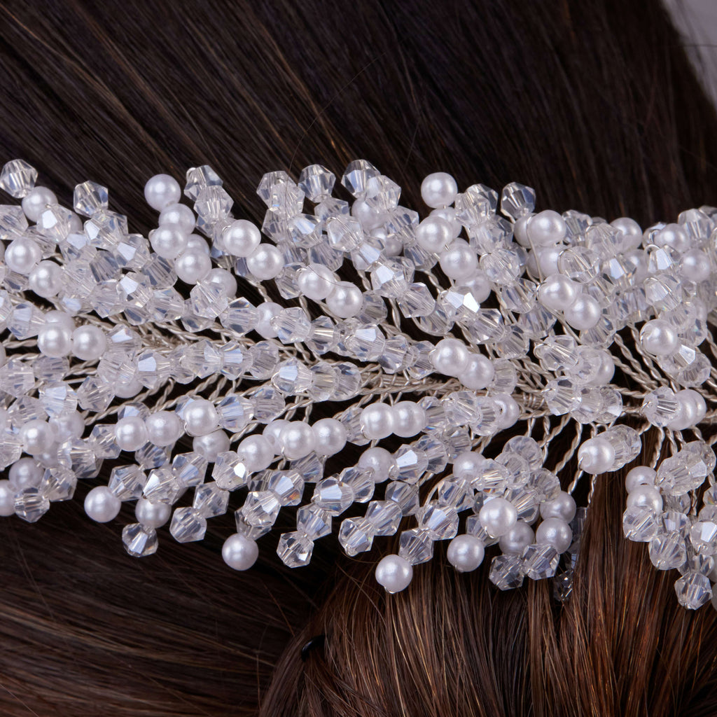 Pearl Bridal Hair Band – Bridal Port, view 4