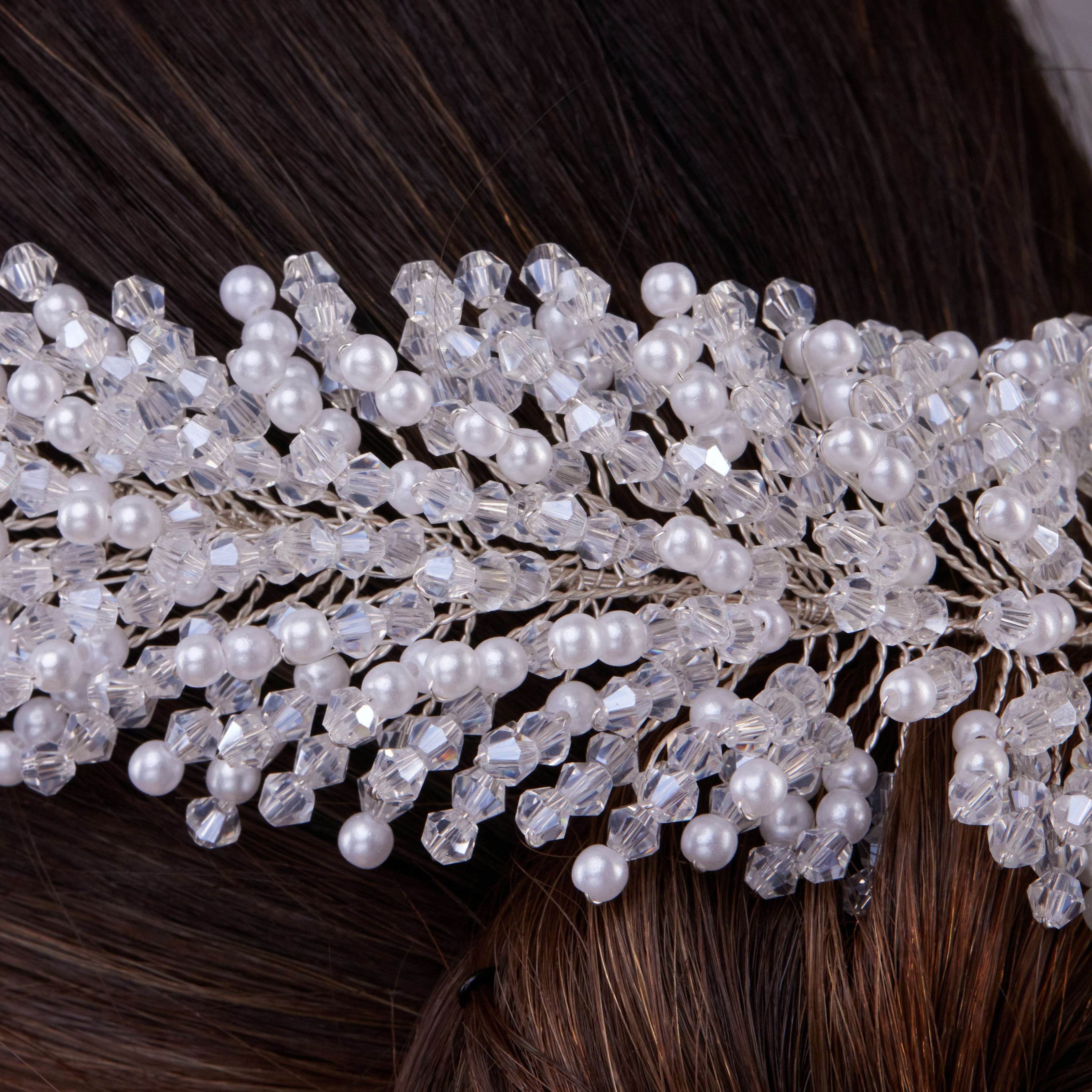 Pearl Bridal Hair Band – Bridal Port, view 4